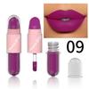 Halloween Lipgloss-Set, 3-teiliger nicht-klebender glänzender Lippenstift, glitzernde lila und schwarze Lippenfarben, langanhaltend, nicht abfärbend