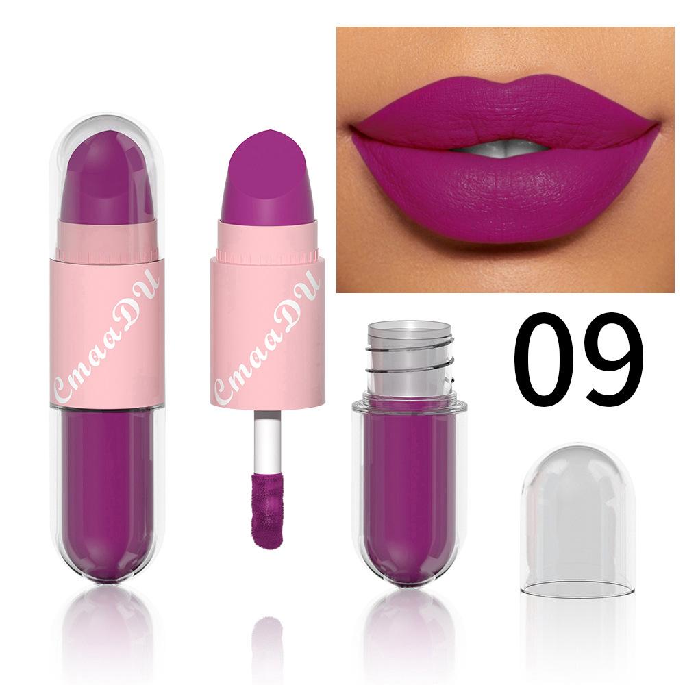 Halloween Lipgloss-Set, 3-teiliger nicht-klebender glänzender Lippenstift, glitzernde lila und schwarze Lippenfarben, langanhaltend, nicht abfärbend
