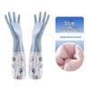 Baizien Cartoon PVC Household Cleaning Gloves - Waterproof & Fleece-Lined (2 Pairs)