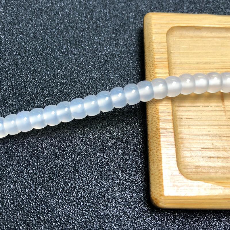 White Agate Spacer Beads for Bracelets and DIY Accessories