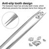 Adjustable Self Clamping Tweezers Jewelry Making Tool Slide Lock Stainless Steel Tweezers Electronic Component Repair Tools