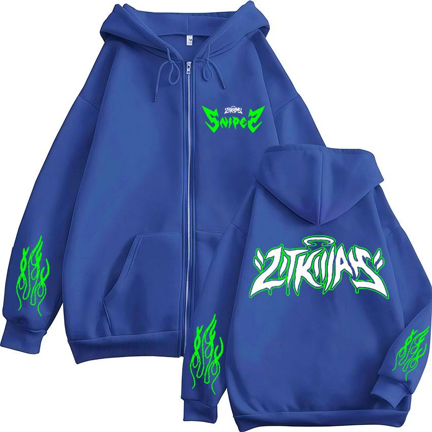 Rapper Lit Killah Tour  Album Zip Up Hoody Men Women Y2K Fashion Harajuku Sweatshirt Hip Hop Gothic Long Sleeve Jacket Hoody