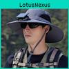 Outdoor Sun Protection Fan Hat With Wide Brim And Waterproof Nylon For Summer Fishing And Hiking