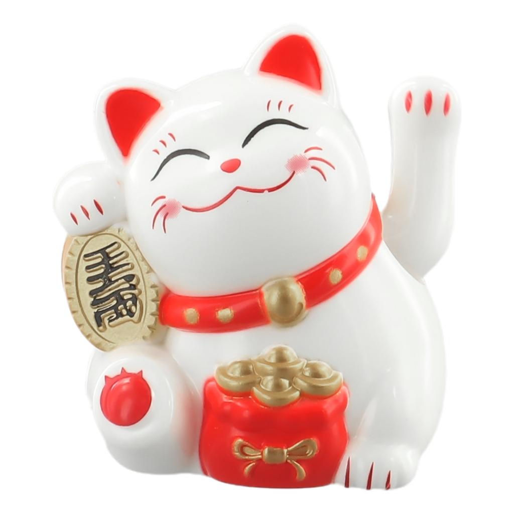 Lucky Cat Ornament Vehicle Accessories Automatic Waving Cartoon
