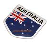 Germany UK Italy USA France Flag Metal Car Badge Decal Sticker, Patriotic Modified Nameplate Emblem For Car Body Exterior