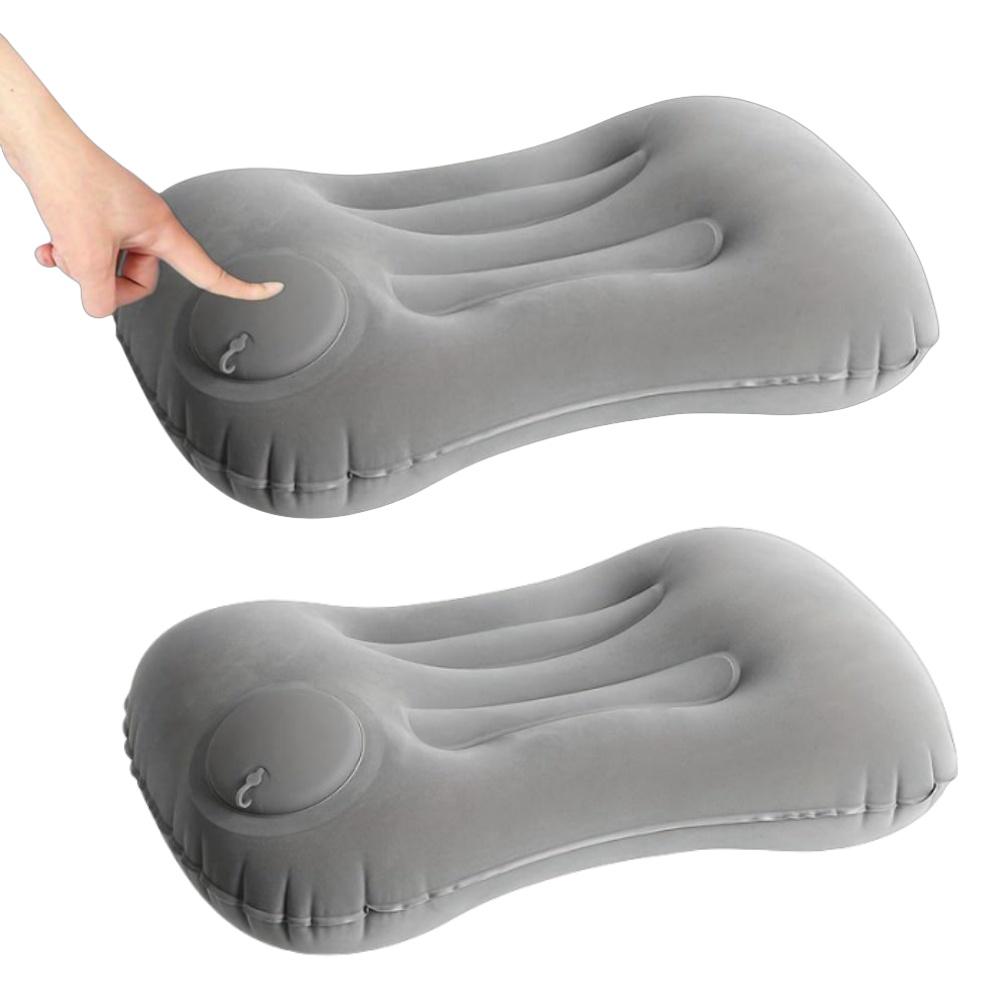 1/2pcs Foldable Inflatable Pillows Multifunction Neck & Waist Support Cushions for Office Car Camping Airplane Rest Air Pillow