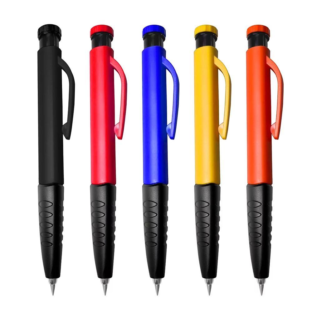 1Set Deep Hole Marking Mechanical Pencil 2.8mm Solid Carpenter Pencil  Woodworking Construction