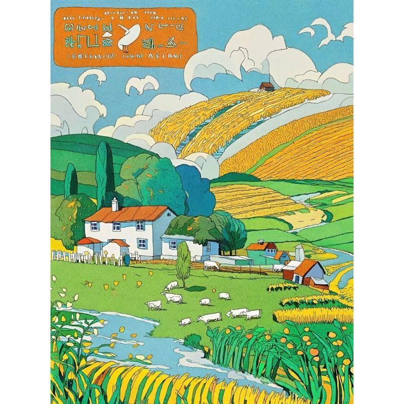 Metal Wall Poster, Agricultural Art, Decorative, 20x30cm