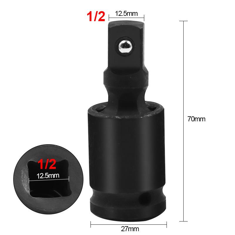 360 Degree Impact Universal Joint-Socket Swivel Knuckle Joint Air Wobble Socket Adapter Extension Electric Wrench 1/2 3/8 1/4