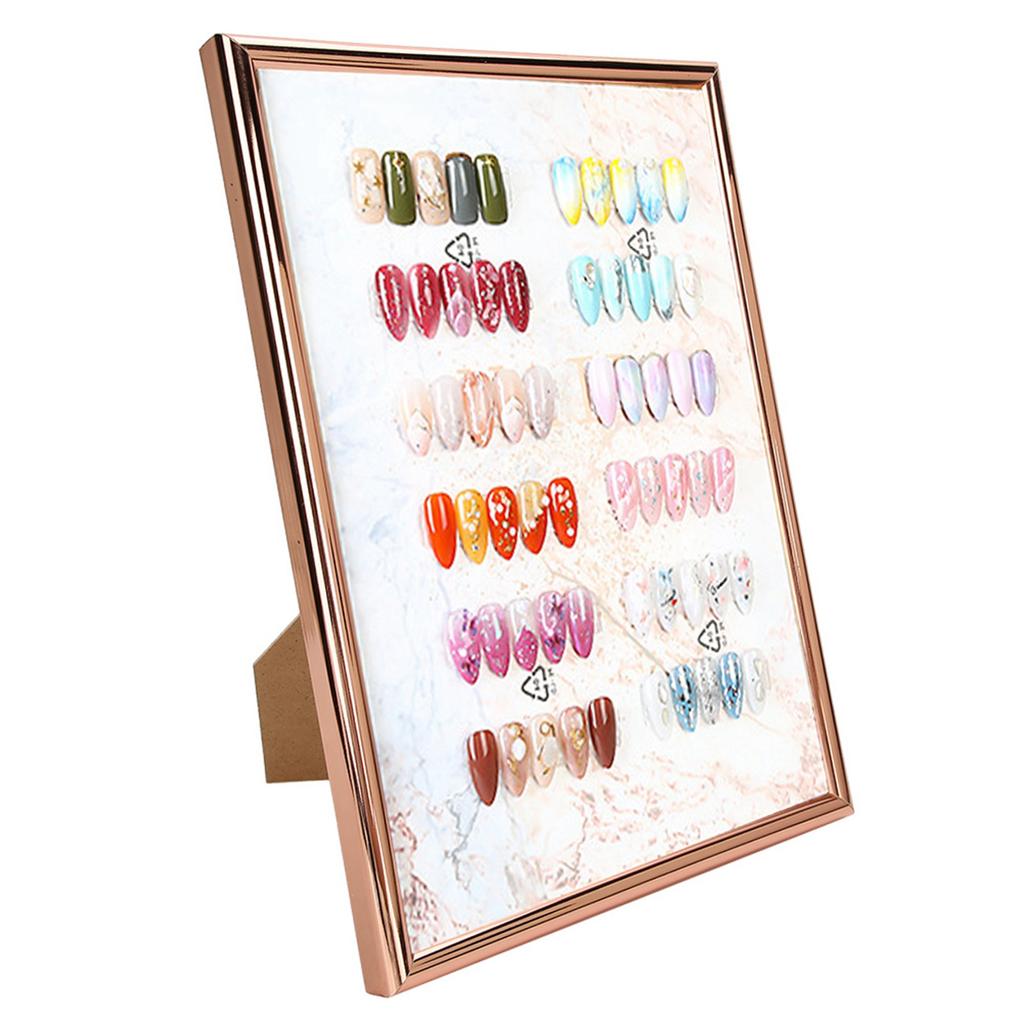 Vzorník barev pro nail art Stojan na vystavení Nehtové tipy Gelové laky Vzorník barev Rám