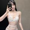 Lace Push Up Bra Panty Set Thin Padded Sexy Lingerie Women Daily Wear