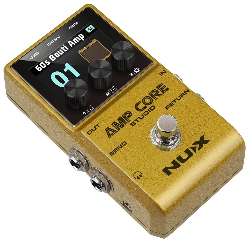 NUX Amp Core Studio Amp Modeler IR Pedal Guitar Effects &