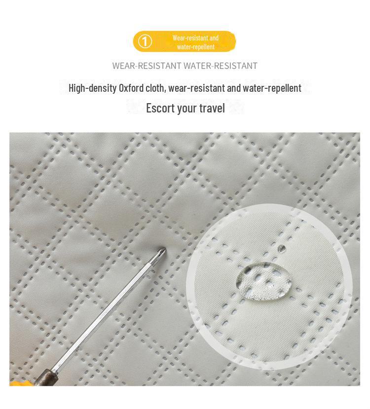 Resväska för utlandsresor: Rymlig, Lättviktig, Torr/Våt Separation, Skofack, Diamantrutigt Design.