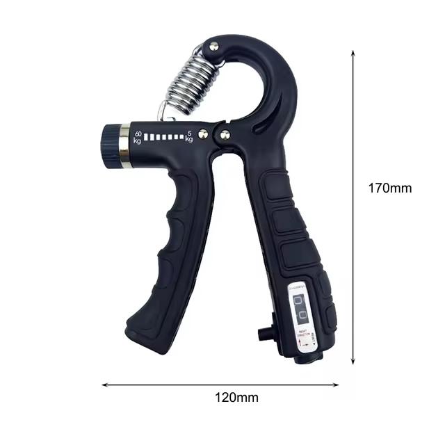 

Grip Strength Trainer Forearm Fortifier Hand Squeezer Adjustable Resistance Grip Strength Trainer Wrist Fitness Equipment чорний