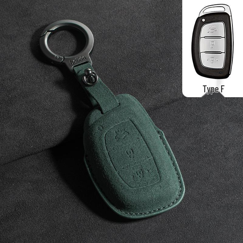 Suede Key Covers for Beijing Hyundai: ix35, MUFASA, Mingtu, Elantra, Yuena, Sonata