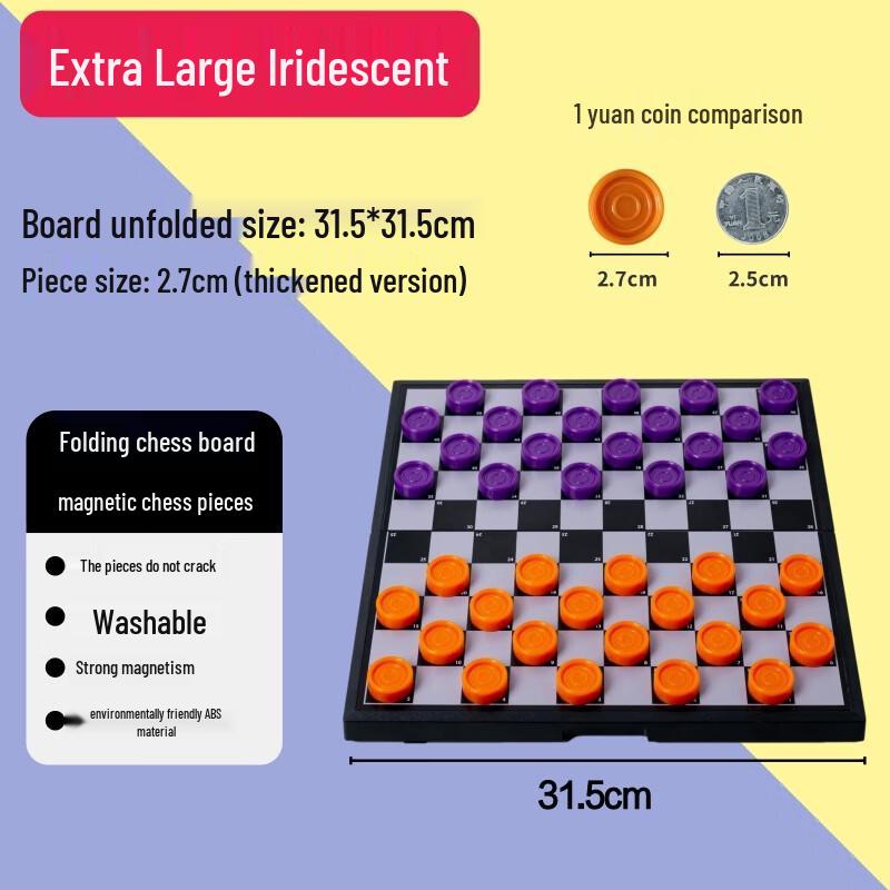 Brangdy Magnetic Foldable Chess & Checkers Set
