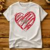 Morocco Heart Flag In Hand Drawing As Morocco National Emblem Cotton T Shirt For Adult Summer T Shirts Trending Tees