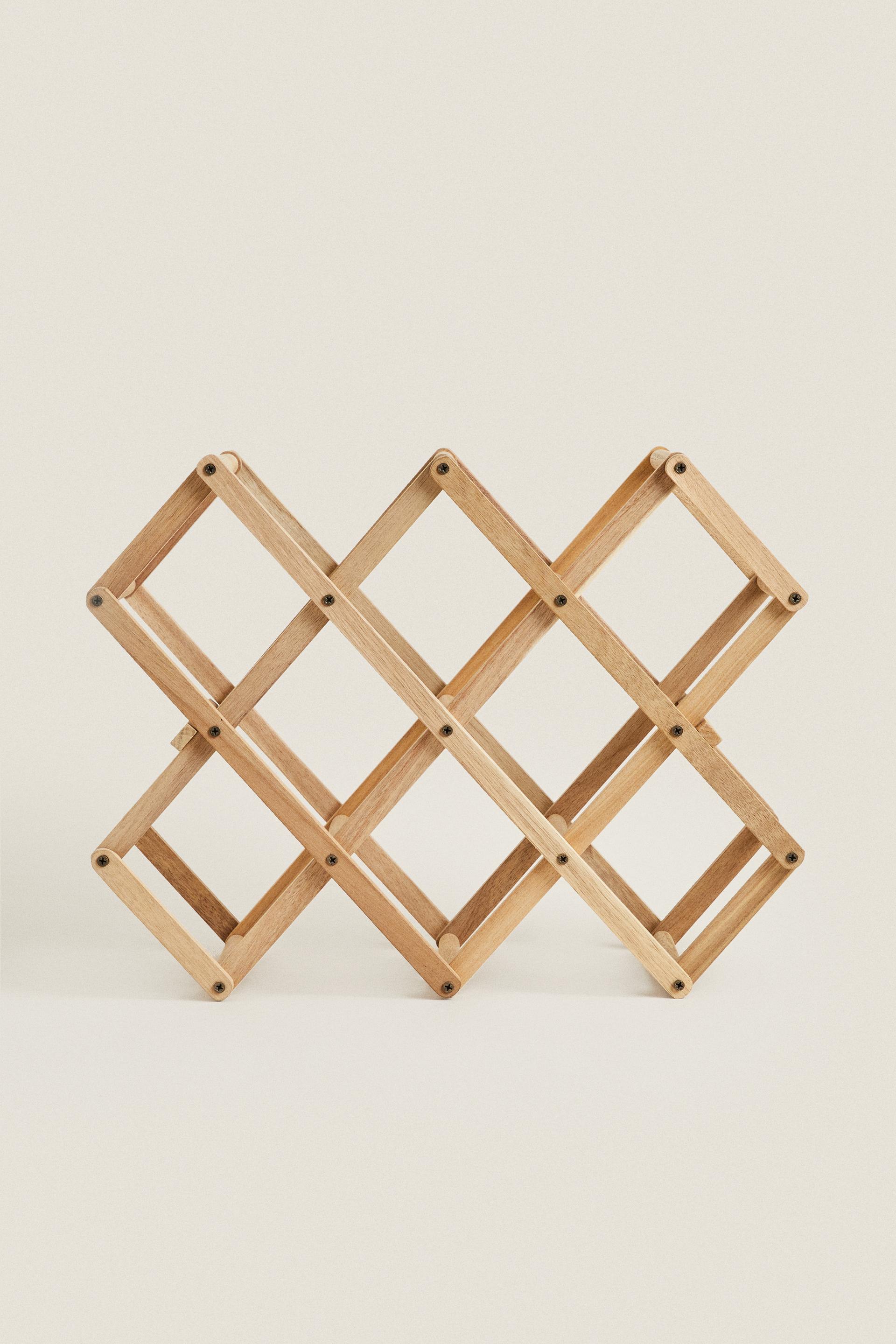 

ВЫДВИЖНАЯ ДЕРЕВЯННАЯ ПОДСТАВКА ДЛЯ БУТЫЛОК