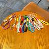 Hand Woven Umbrella Double Rope Nylon Rope Keychain Hiking Buckle for DIY Making Bag Pendant Keychain Charm