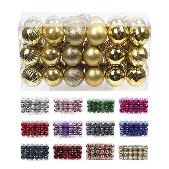 Christmas Balls Ornaments Lovely Eye-catching Plastic Christmas Balls Pendant Festive Ambience Christmas Tree Balls Christmas Tree Balls