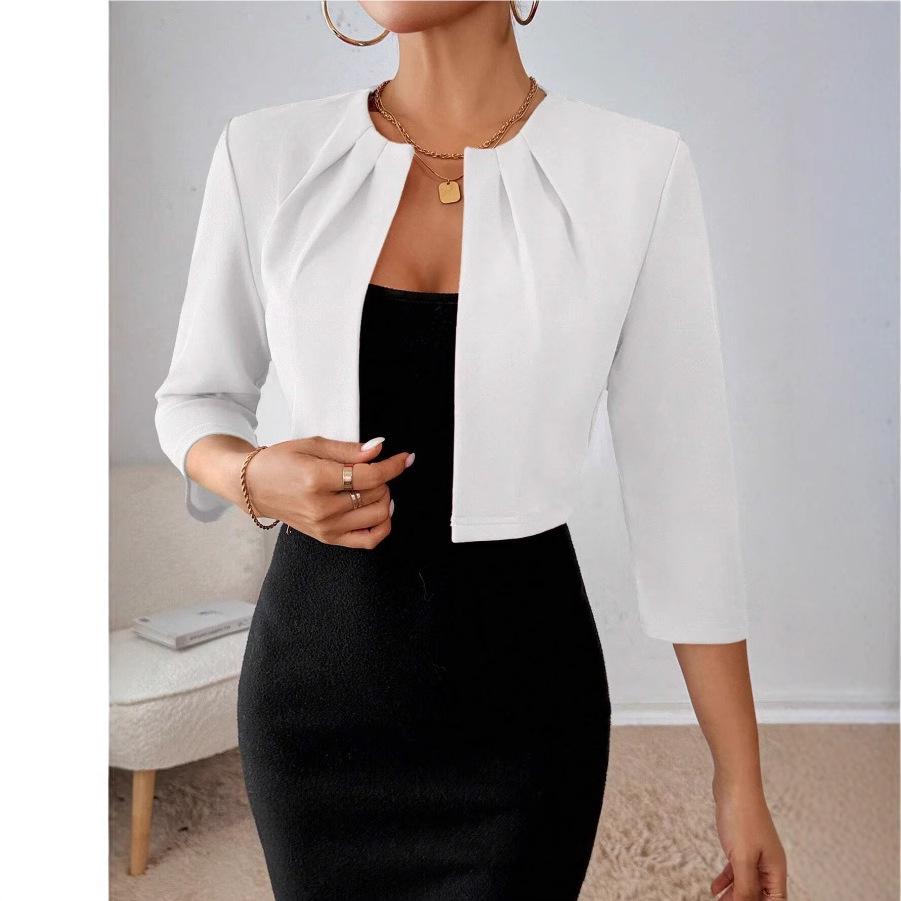 

Шикарний костюм крос-бордер: Комплект сукні-сарафана без рукавів та кардигану на всі сезони White Jacket