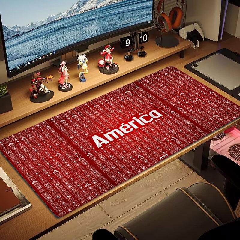 Arsenal F Großes Mauspad Große Gaming-Tischunterlage Rutschfest für Laptop Tablet Großes Mauspad XXL Matte Mini-PC-Spielmatte Mit verriegeltem Rand