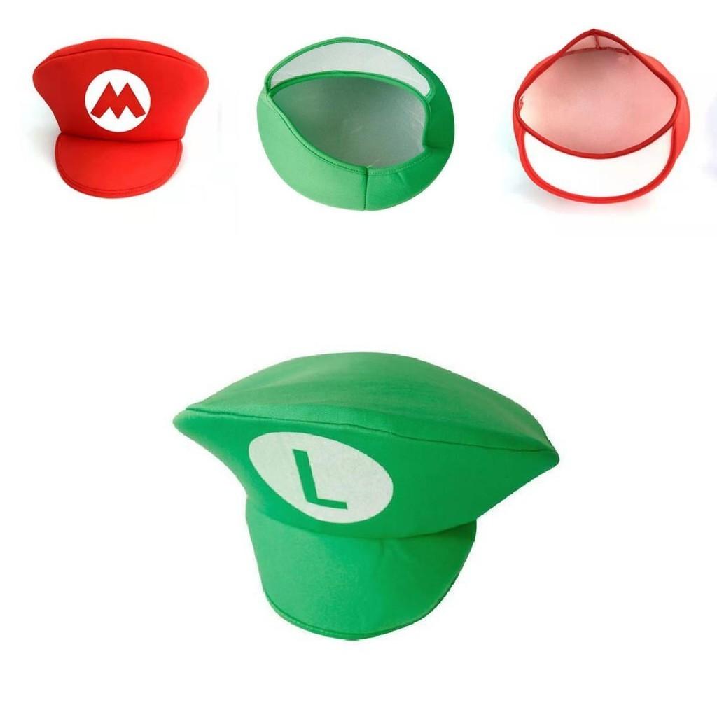 High-quality Super Mario And Luigi Cosplay Hats Perfect For Halloween And Parties