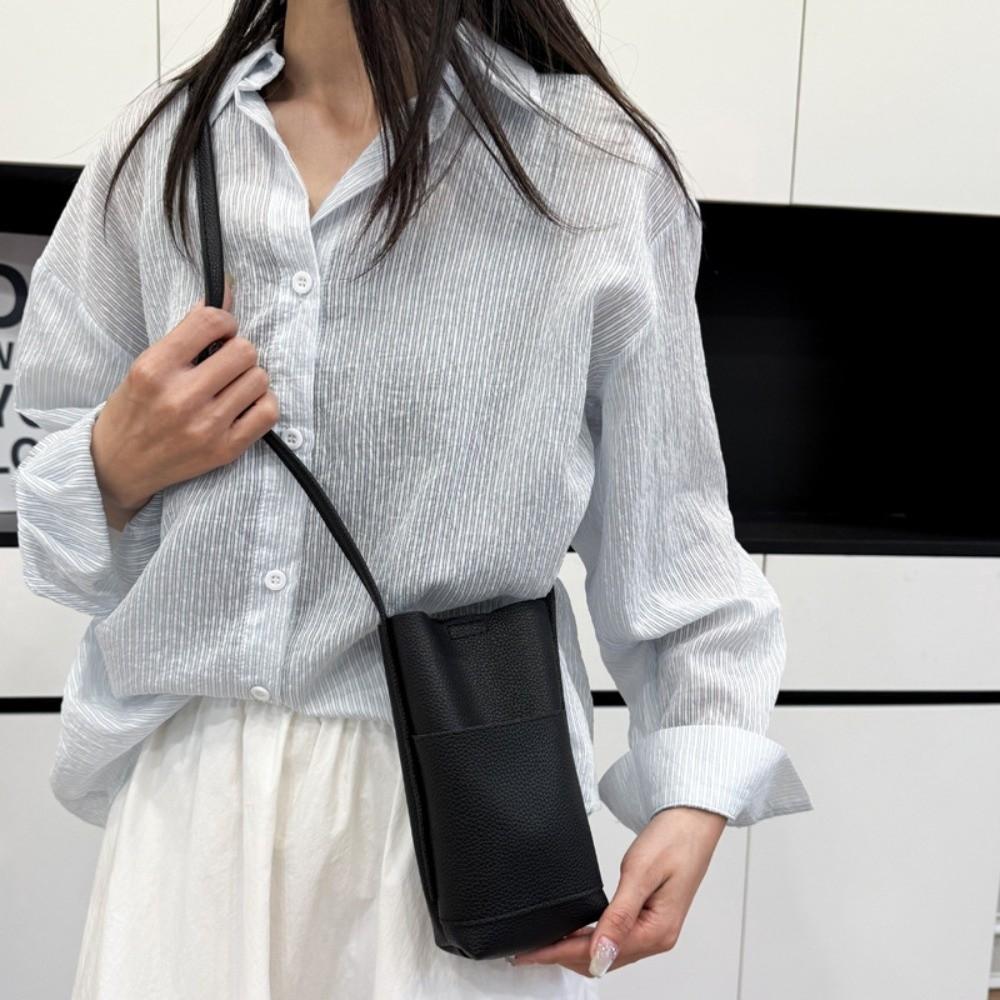 Minimalist Crossbody Phone Bag Soft Mobile Phone Pouch All-match Shoulder Bag Daily Outings