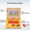 Mini Simulation Notebook Light Music Cartoon Computer Children's Enlightenment Laptop Education Multi-function Electronic Toys