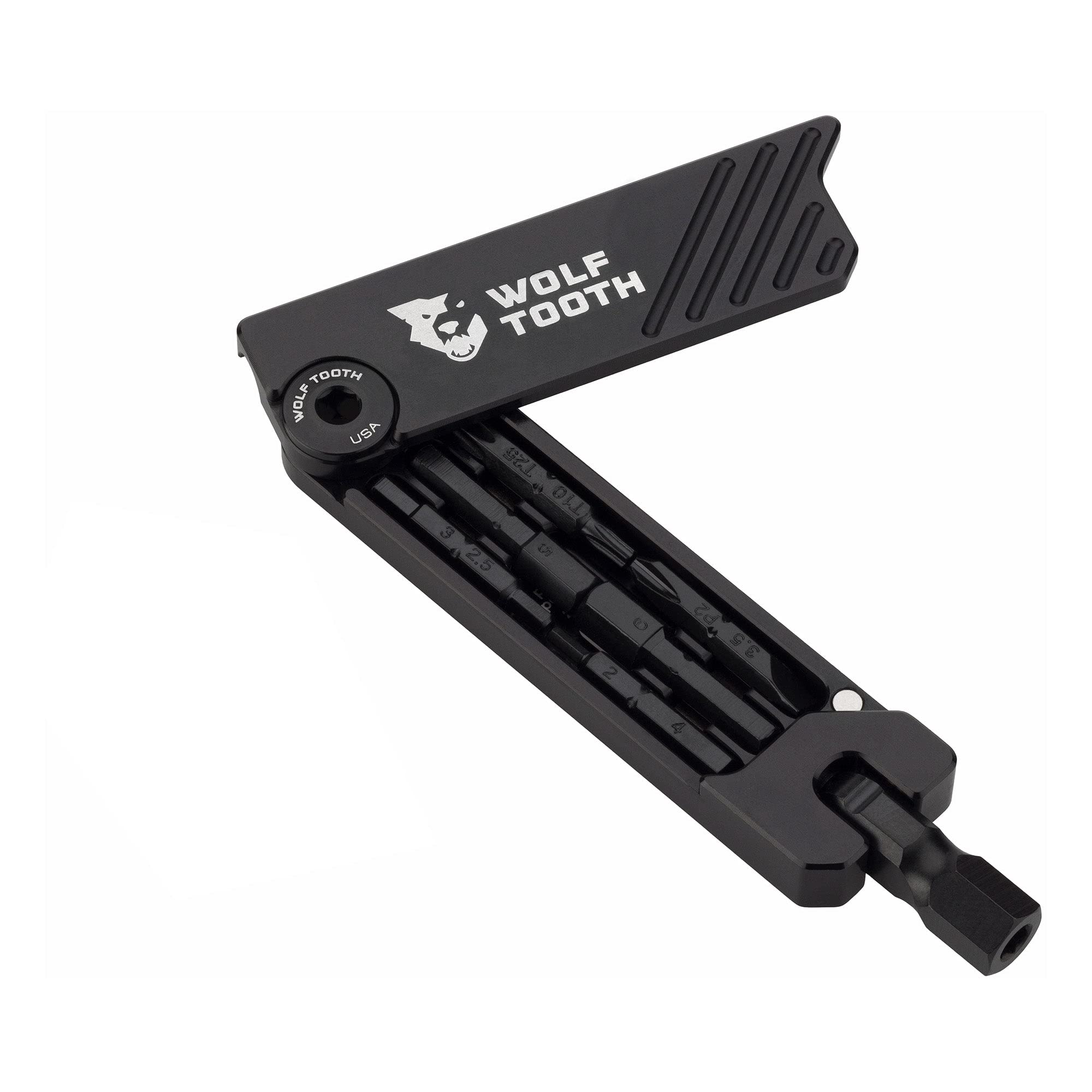 

Wolf Tooth 6-Bit Hex Wrench Multi-Tool Black Bolt