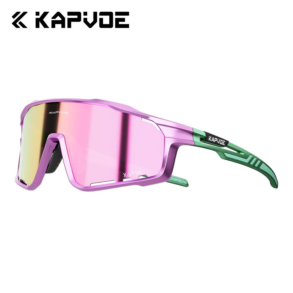 Kapvoe Fashion Hiking Eyewear Sunglasses for Men Cycling Glasses MTB Skating UV400 Fishing Goggles Man Woman Bike Bicycle