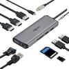 Vigoole USB C Hub Triple Display USB Type C Hub HDMI Docking Station Converter Adapter 2 HDMI 4K 1080P VGA PD 100W Fast Charging 1Gbps 3 USB MicroSD