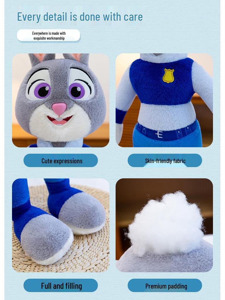 Zootopia Judy & Nick Plush Toy - Fox & Rabbit Doll Set