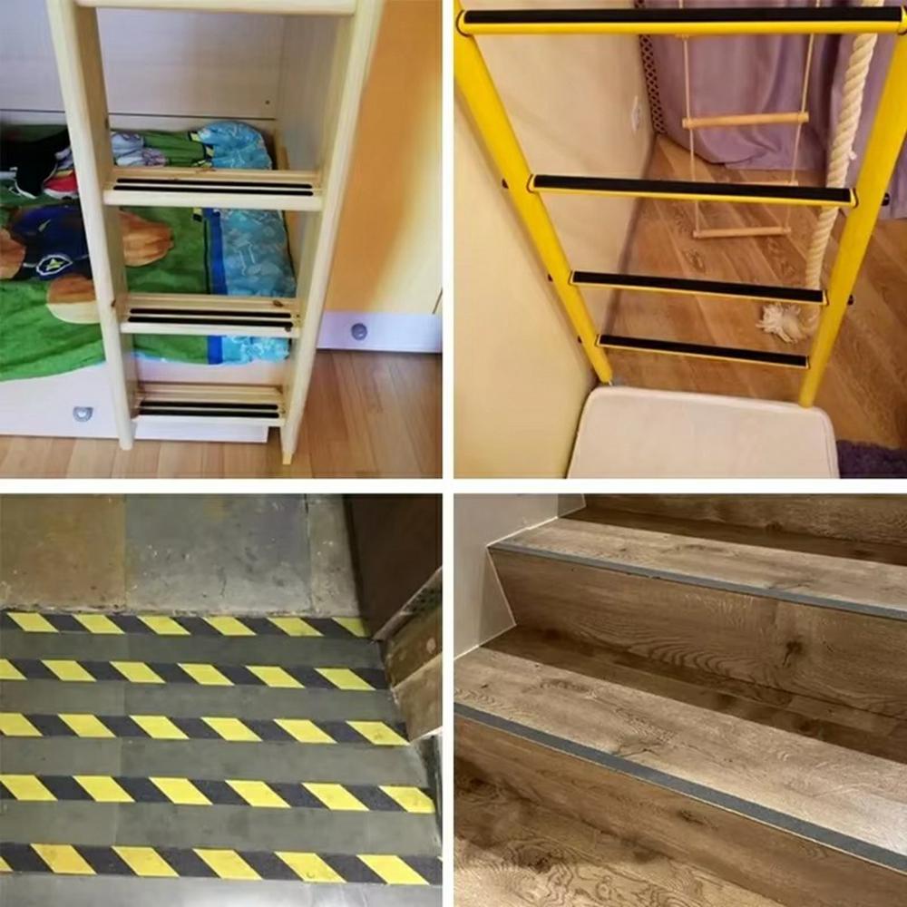 Fita Antiderrapante de PVC 5cm Adesiva Fita de Tração de Segurança Adesivo Interno Externo para Degraus Piso, Comprimento 5m