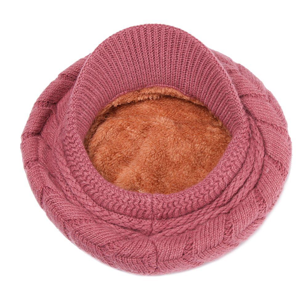 Fashion Knitted Peaked Beanie Hat Outdoor Women Bonnet Warm Cap