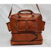 Men's Duffel Genuine Leather Large Vintage Travel Gym Weekend Overnight Bag NEW