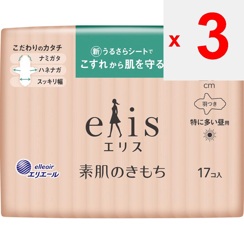 Daio Paper Elise Sohada No Kimochi Super Slim (Extra Heavy Daytime) 17 Sheets with Wings (Quasi-drug) Ellis Skin Kimochi Napkin Skin Care Ellis Skin K