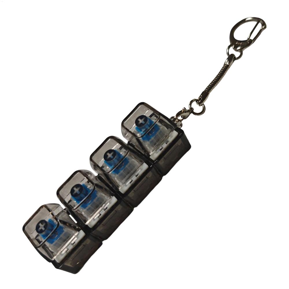

Fidget Keyboard Stress Relief toys Relaxation Keychain Clicker Keyboard backlit multi-color mechanical keyboard switch tester