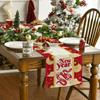 2025 Snake Year Table Runner Floral Snake Pattern Festival Party Decor Tablecloth Chinese Traditional New Year Table Covers