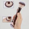 1Pc Dual-Ended Foundation & Blush Brush Soft Bristle, For All Skin Types Perfect For Flawless Application Of Liquid, Cream, And Powder Makeup Brush