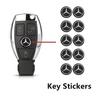 14mm Auto Schlüssel Emblem Aufkleber Zubehör Für Mercedes Benz AMG E S C A B Klasse GLE GLS CLS GLC CLA GLA GLK GLB W205 W206 W221