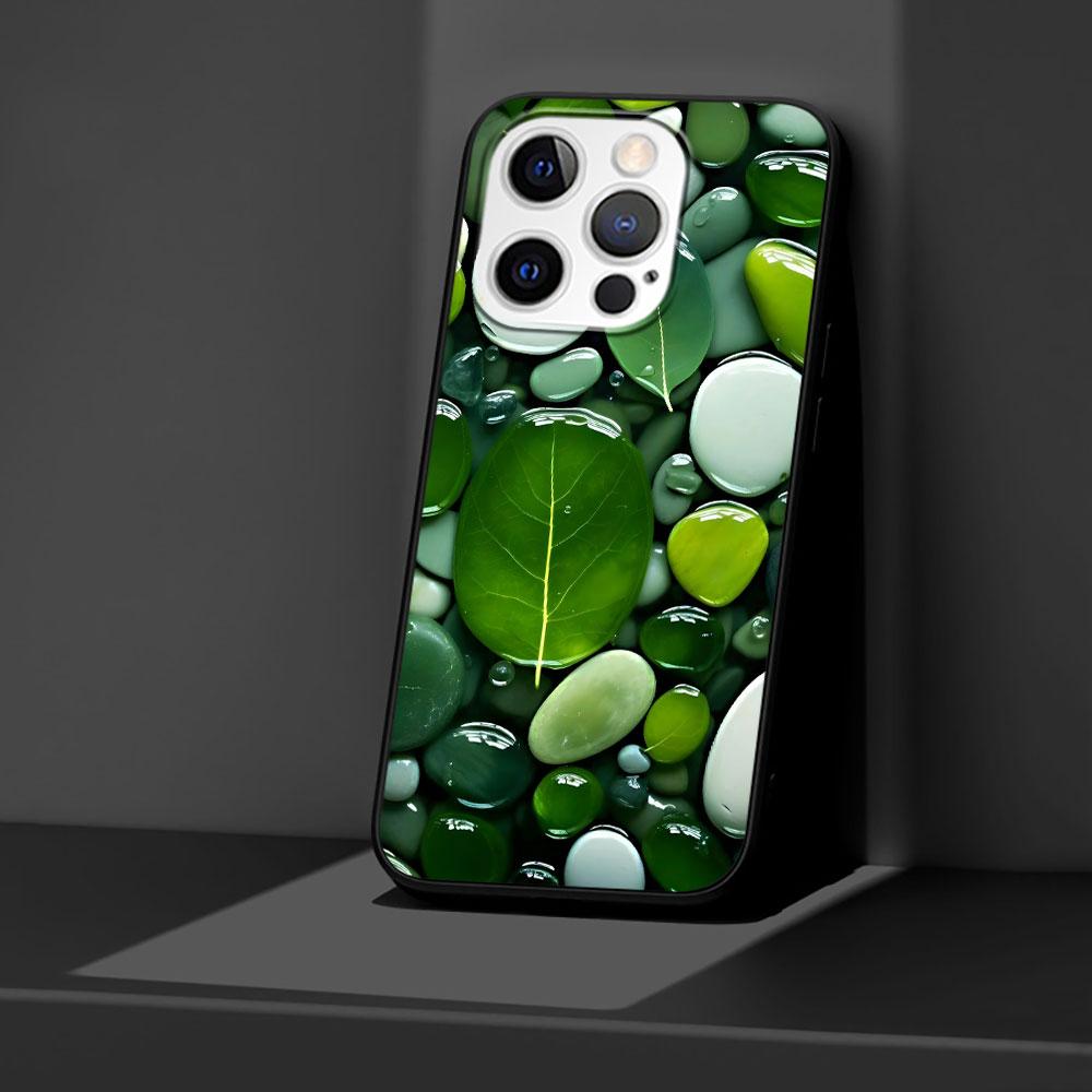 Красивый каменный чехол для Apple iPhone 14 11 7 SE 2020 8 X XS 13 12 Mini XR 15 Pro Max Силиконовый Черный Мягкий Чехол для Телефона iPhone 13 Pro