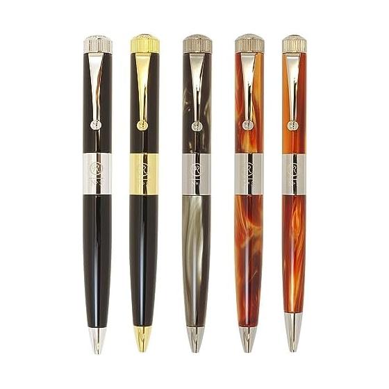 Itoya ROMEO No. 3 Ballpoint Pen, Slim Barrel, Italian Amber R284 ROMEO GEL 0.7mm