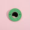 Girls Gilmore Creative Honor Coffee Brooch Distinctive Green Geometric Letter Brooch Pin