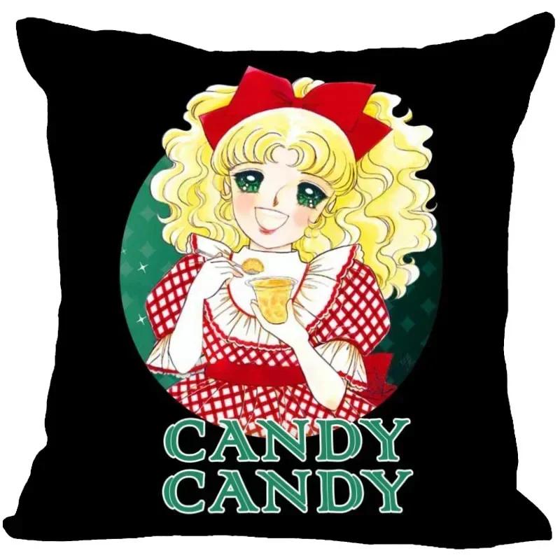 Candy Candy Polyester Cushion Cover Children's Room Decoration Pillow Case Living Room Chair Sofa Home Decoration 1007