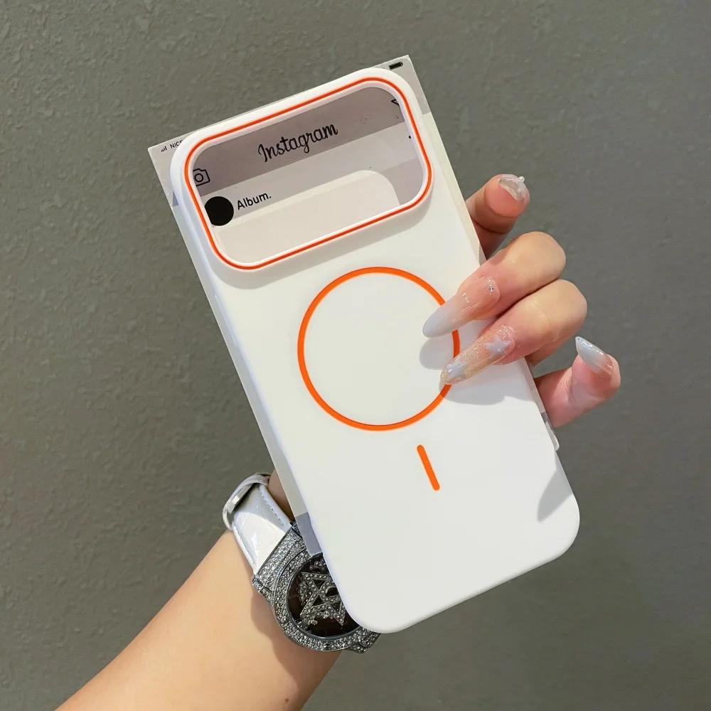 Original Liquid TPU Magnetic Armor Case for iPhone 17 Air 16 15 14 13 12 11 Pro Max Plus Wireless Charging For Magsafe Cover