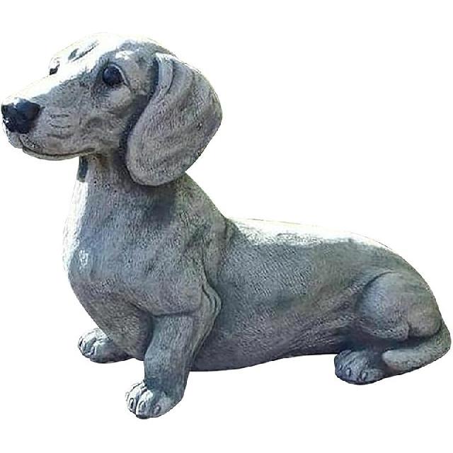 Dog Statue, French Bulldog Statue Garden Animal Sculpture for Garden Decoration Outdoor Lawn Gnome Yard Art (Picture Color 2)