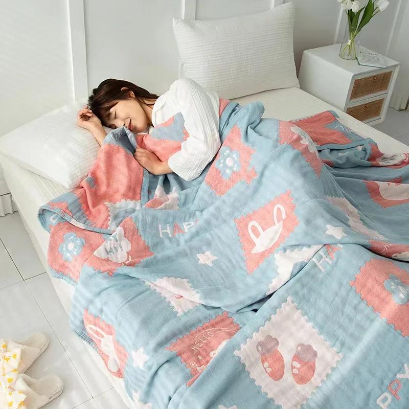 Summer Blanket For Beds, Double Sofa Towel, Thin Sheet, Single Cool Quilt, Cotton Blanket Bedspread, Breathable Comfortable, New