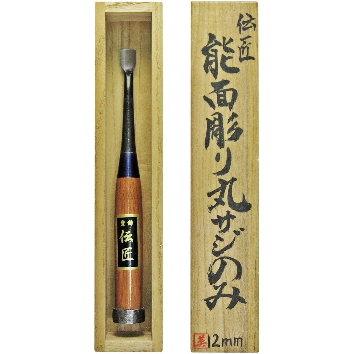 

Дэнсё Маска Но Резьба Круглая Ложка Дерево Павловния 12мм Стамеска, Коробка,