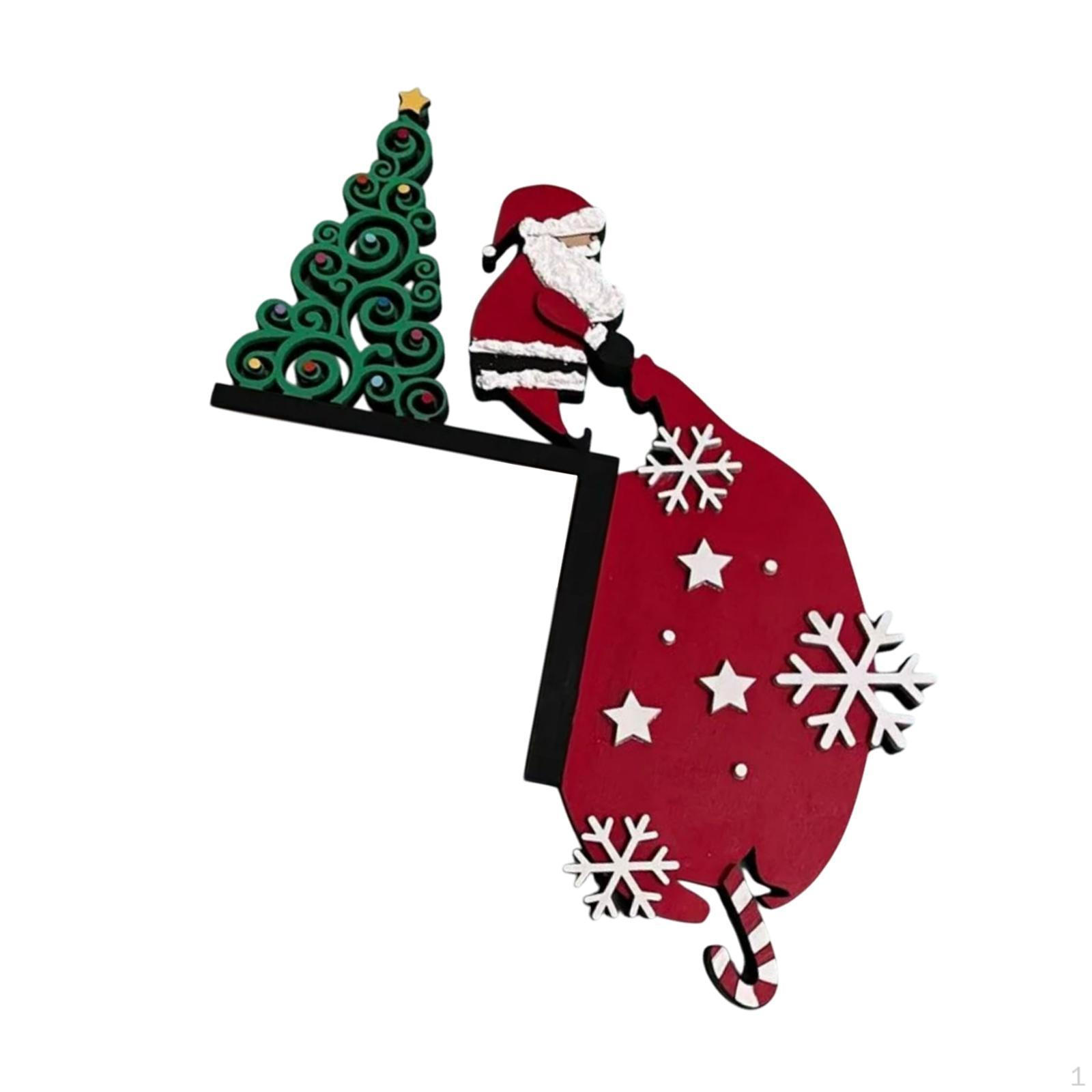 

Рождественский декор дверной рамы, забавный креативный угловой знак, декор для Style D